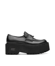 CULT AXL 4538 Mocasini din piele cu franjuri negru - Pantofi femei - 2