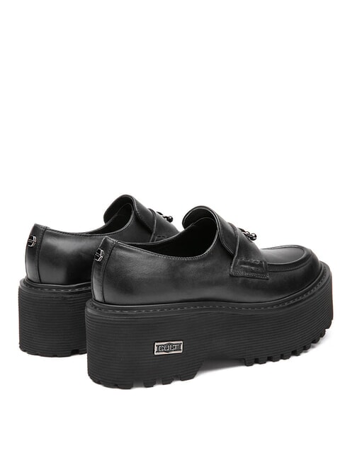 AXL 4538 Mocasini din piele cu franjuri negru - Pantofi femei