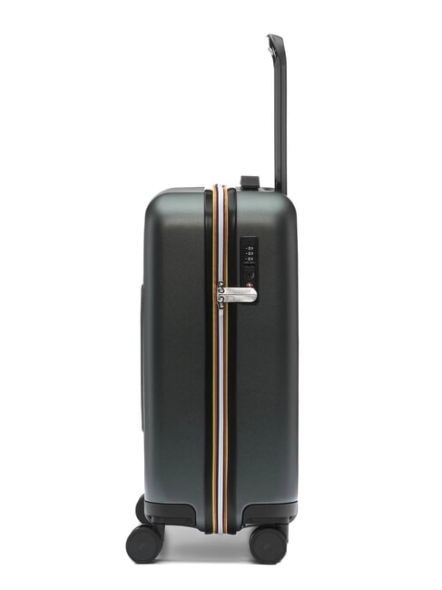 EUDOXIE LOGO Cărucior pentru bagaje de mână verde negricios - Bagaje de mână