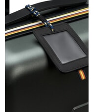 KWAY EUDOXIE LOGO Cărucior pentru bagaje de mână verde negricios - Bagaje de mână - 4