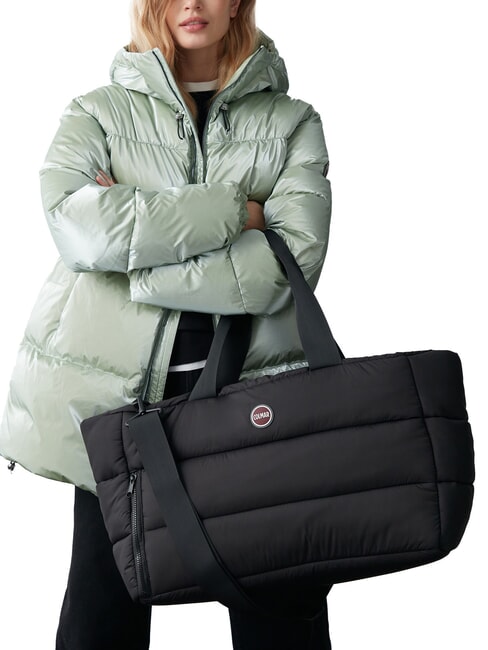 FLOID Geantă de voiaj matlasată cu curea de umăr negru - Genți de voiaj