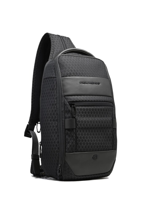 HEXAGON Rucsac cu un singur umăr negru - Rucsacuri pentru laptop