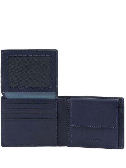 FINN Portofel de piele albastru - Portofele bărbați
