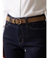 BORBONESE GRAFFITI Cureaua cu crampoane natural op / negru - Curele - 3