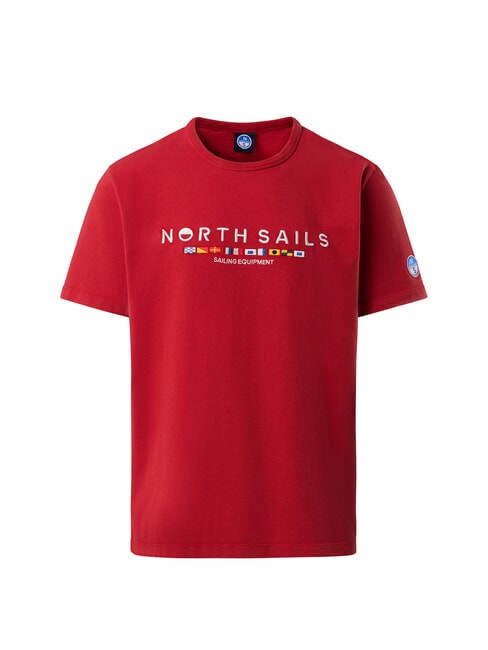 PRINT Tricou de bumbac lavă roșie - tricou