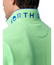 NORTH SAILS COLLAR STRIPED Tricou polo cu maneca scurta din bumbac verde de vară - maiou Polo - 3