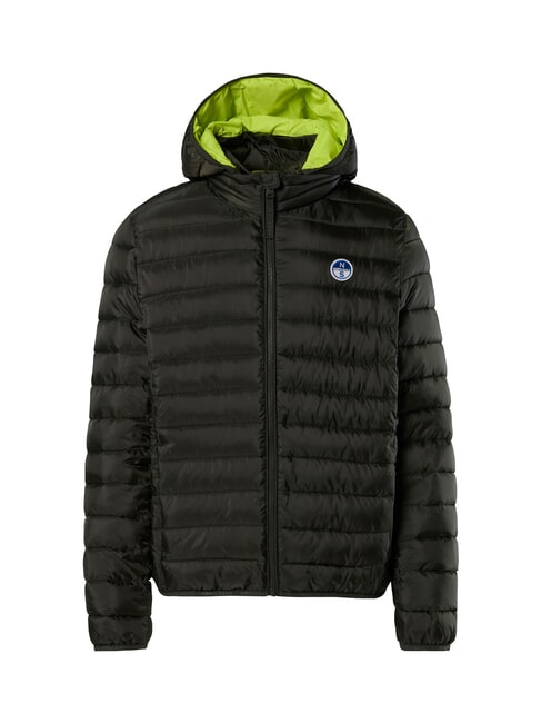 SKYE HOODIE Jachetă de puf cu glugă verde de pădure - Jachete pentru bărbați