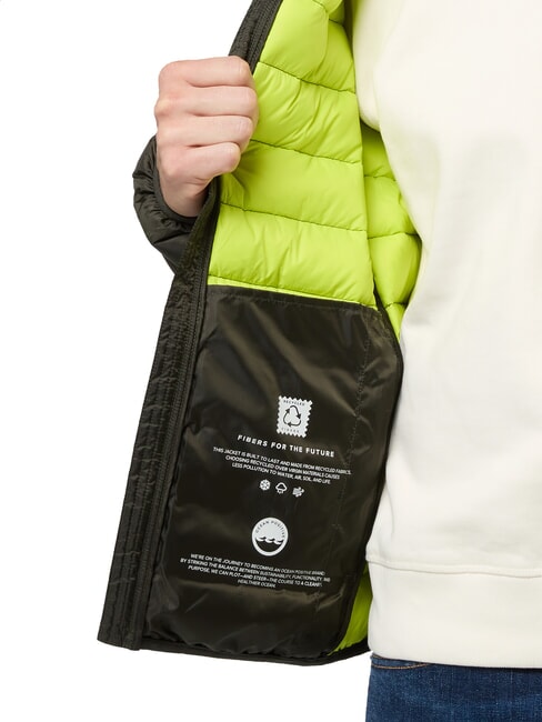 SKYE HOODIE Jachetă de puf cu glugă verde de pădure - Jachete pentru bărbați