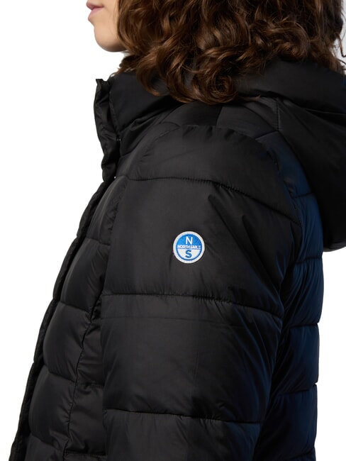 GRACE Pilotă umplută cu puf negru - Jachete de puf pentru femei