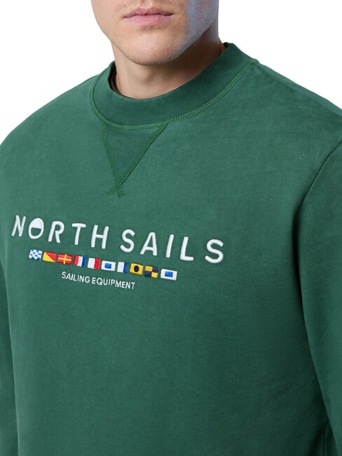 EMBROIDERY  verde - hanorace