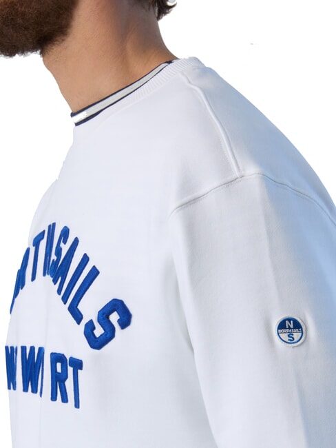 NEWPORT Hanorac de bumbac alb - hanorace