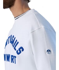 NORTH SAILS NEWPORT Hanorac de bumbac alb - hanorace - 3