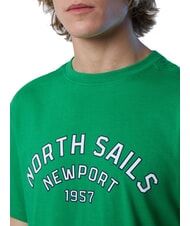 NORTH SAILS NEWPORT Tricou din bumbac cu logo-ul arcului albina verde - tricou - 3