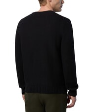 NORTH SAILS N|S Pulover cu guler rotund și imprimeu tip waffle melange gri închis - Pulovere pentru bărbați - 2