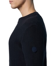 NORTH SAILS N|S Pulover cu guler rotund și imprimeu tip waffle albastru marin - Pulovere pentru bărbați - 3