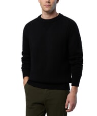 NORTH SAILS N|S Pulover cu guler rotund din bumbac negru - Pulovere pentru bărbați - 3