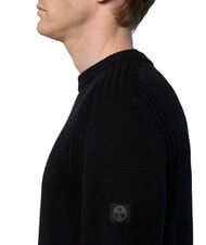 NORTH SAILS N|S Pulover cu guler rotund din bumbac negru - Pulovere pentru bărbați - 4