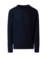 NORTH SAILS N|S Pulover cu guler rotund, tricotat cu &icirc;mpletitură albastru marin - Pulovere pentru bărbați - 5