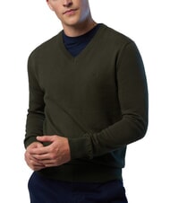 NORTH SAILS N|S Pulover cu decolteu &icirc;n V verde de pădure - Pulovere pentru bărbați - 3