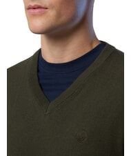 NORTH SAILS N|S Pulover cu decolteu &icirc;n V verde de pădure - Pulovere pentru bărbați - 4