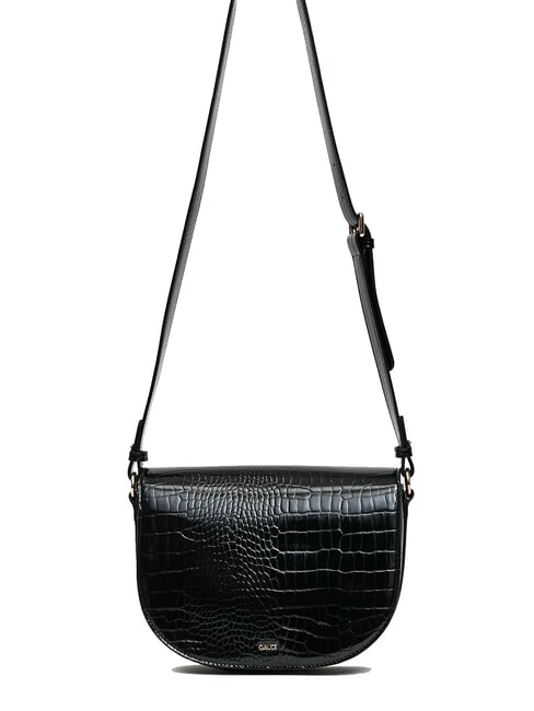 EVELYN COCCO Geantă de umăr medie cu imprimeu BLACK - Genți femei