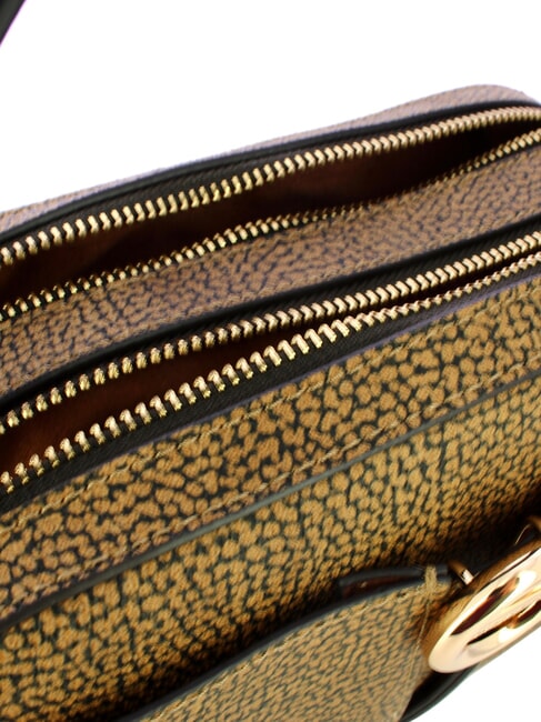 TULIP Geantă mini cu curea de umăr natural op / negru - Genți femei