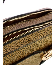 BORBONESE TULIP Geantă mini cu curea de umăr natural op / negru - Genți femei - 5