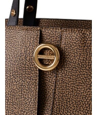 BORBONESE TULIP  Geantă de m&acirc;nă, cu curea de umăr natural op / negru - Genți femei - 4