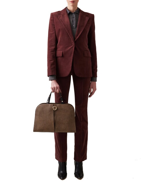 TULIP  Geantă de m&acirc;nă, cu curea de umăr natural op / negru - Genți femei