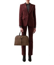 BORBONESE TULIP  Geantă de m&acirc;nă, cu curea de umăr natural op / negru - Genți femei - 5