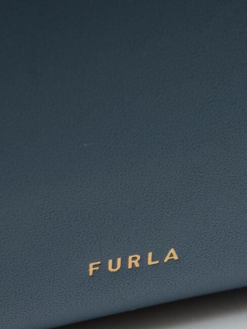 TONIE Geantă de umăr, piele gri albastru - Genți femei