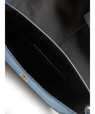 FURLA FLOW Geantă medie din piele cu curea de umăr tonuri gri-albastrui - Genți femei - 5