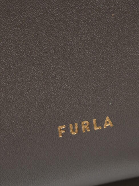 NUVOLA Mini geanta de umar din piele gri urban - Genți femei