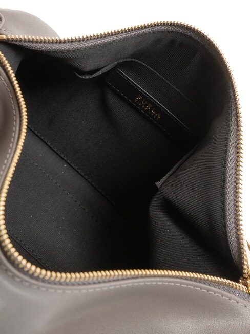 NUVOLA Mini geanta de umar din piele gri urban - Genți femei