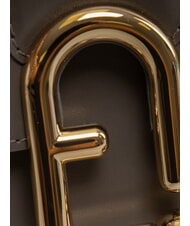 FURLA URBAN Geantă mică de umăr din piele gri urban - Genți femei - 3