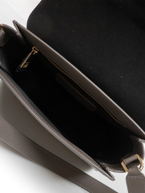 URBAN Geantă mică de umăr din piele gri urban - Genți femei