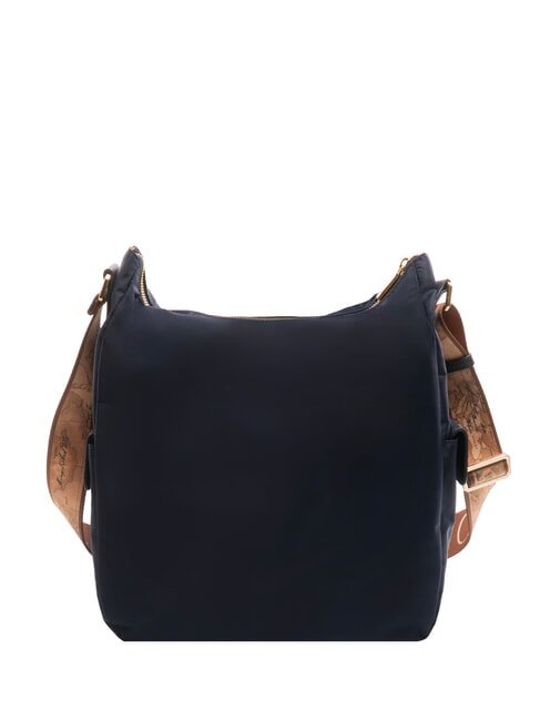 STORMY NYLON Geantă de umăr cu dublă portabilitate albastru de noapte - Genți femei