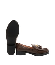 COCCINELLE BEAT SELLERIA Mocasini din piele cu ciucure brunetă - Pantofi femei - 5