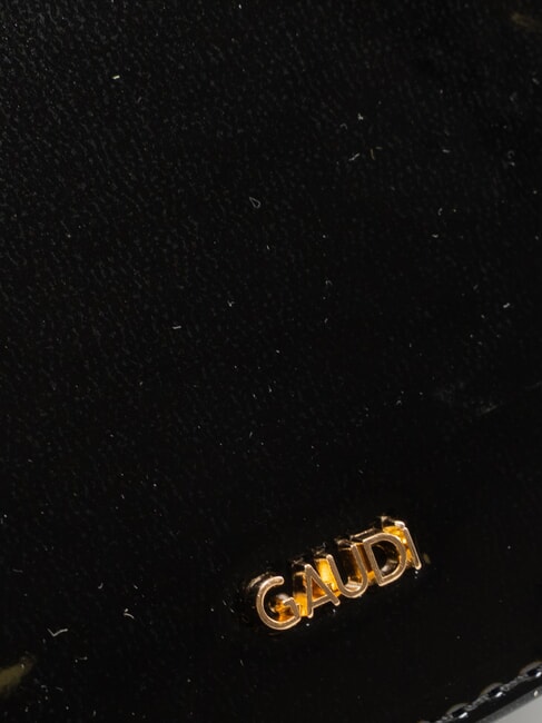 EVELYN LAK Geantă mică de umăr din piele lăcuită BLACK - Genți femei