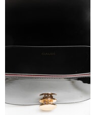 GAUDÌ EVELYN LAK Geantă mică de umăr din piele lăcuită BLACK - Genți femei - 5