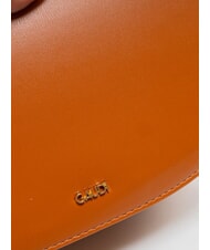 GAUDÌ EVELYN Geantă mică de umăr cu clapă bronza - Genți femei - 4