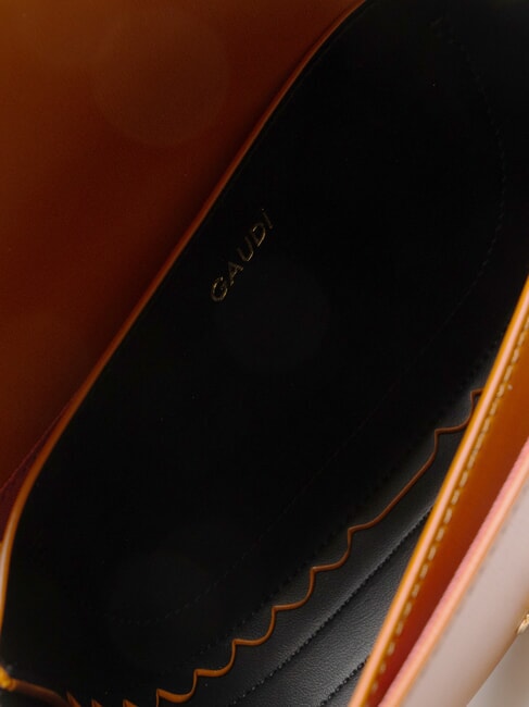 EVELYN Geantă mică de umăr cu clapă bronza - Genți femei