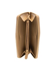 LOVE MOSCHINO QUILTED Portofel mare cu fermoar bej - Portofele femei - 2