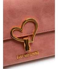 LOVE MOSCHINO SMART DAILY Geantă de umăr cu clapă roz antic - Genți femei - 3