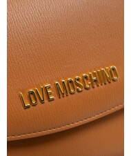 LOVE MOSCHINO CHUNKY TAB Geantă cu clapă și curea de umăr PIELE - Genți femei - 4