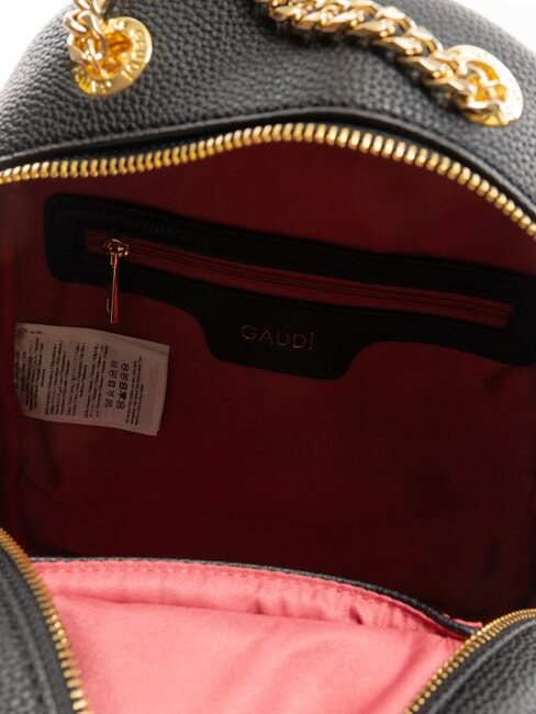 ESMERALDA Rucsac cu m&acirc;ner din lanț BLACK - Genți femei