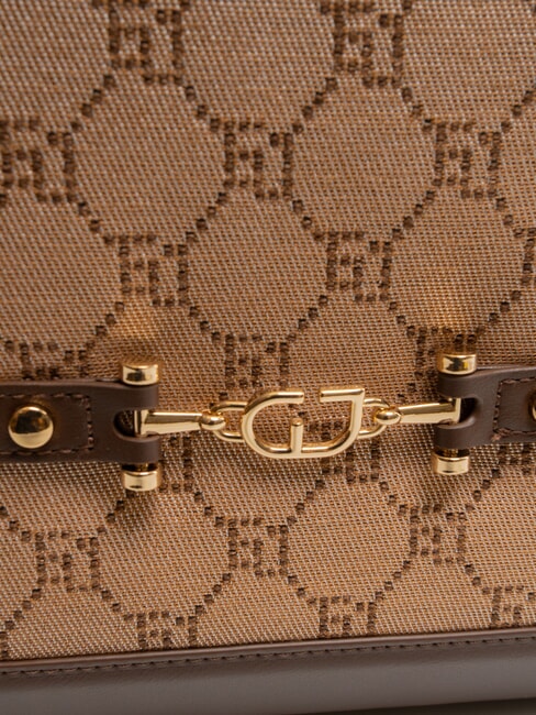 NEW DIAZ Geantă de cumpărături cu logo jacquard bronza - Genți femei