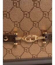 GAUDÌ NEW DIAZ Geantă de cumpărături cu logo jacquard bronza - Genți femei - 3