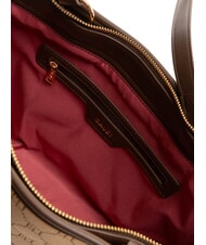 GAUDÌ NEW DIAZ Geantă de cumpărături cu logo jacquard bronza - Genți femei - 5