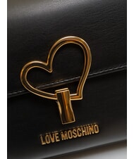 LOVE MOSCHINO SMART DAILY Geantă de umăr cu lanț negru - Genți femei - 3